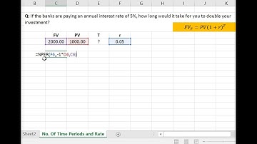 How to Calculate Number of Time Periods (=NPER) in MS Excel