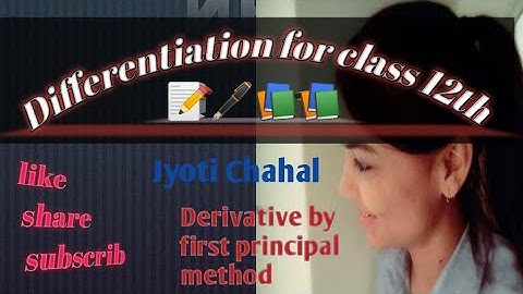 Derivative of the function sin4x by first principal method.