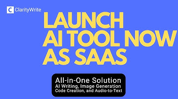 AI Writing, Image Generation, Code Creation, and Audio-to-Text Solution By ClarityWrite as SaaS