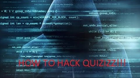 How to Hack quizizz in computer