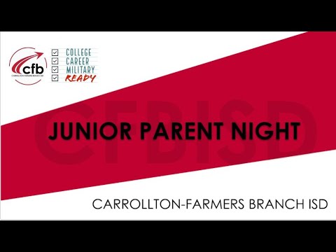 CCMR Junior Parent  Night Meeting Recording