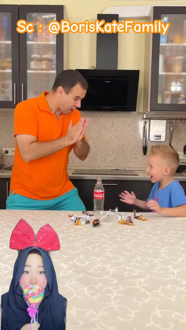 SIAPA YANG MAKAN JAJAN BERANTAKAN ⁉️ ternyata PAPA dan ADIK ? @BorisKateFamily #shorts #funny