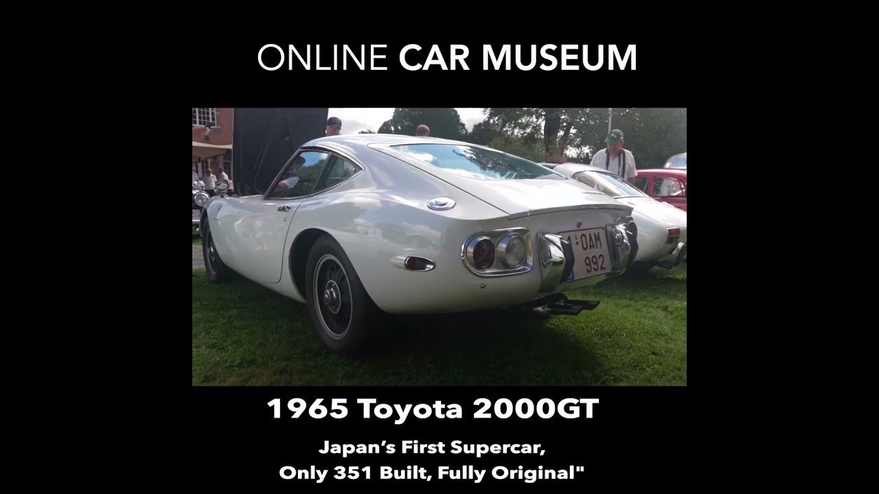 1965 Toyota 2000GT: Japan's First Supercar, Only 351 Built