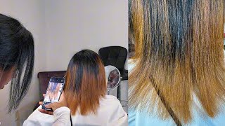 She Wanted Color… But Her Hair Was DAMAGED 😳 Silk Press + Major Transformation screenshot 4