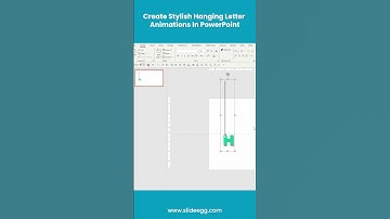 How to a Create Stylish Hanging Letter Animation in PowerPoint #shorts