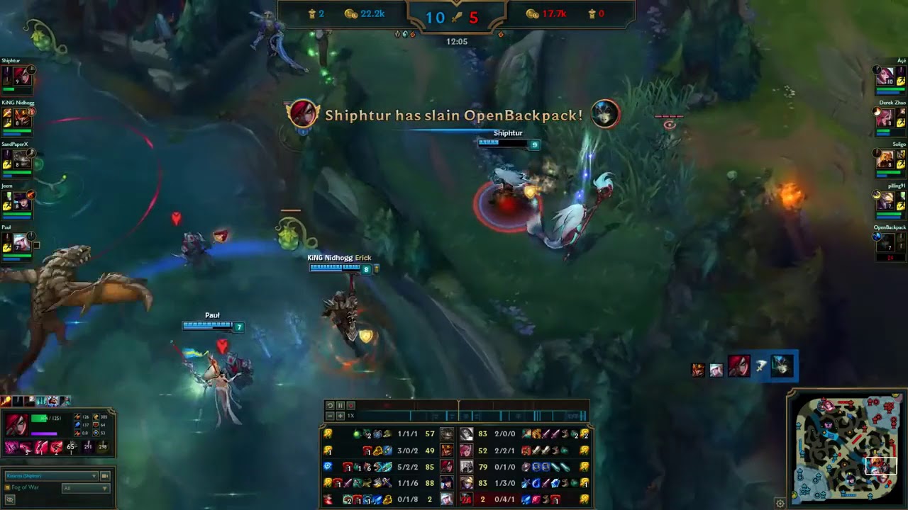 Shiphtur Katarina vs Azir NA League of Legends Highlights part 5