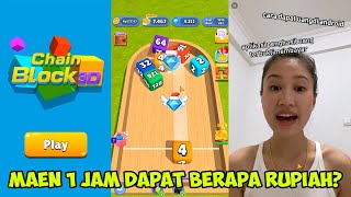 Let's Play CHAIN BLOCK 3D For 1 Hour (Game Penghasil Uang Saldo DANA) screenshot 4