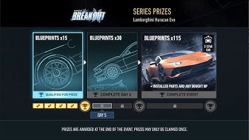 NfS: No Limits - Lamborghini Huracan Evo Day4 complete