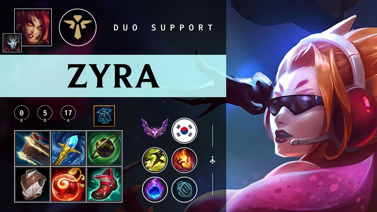 Zyra Support vs Rakan - KR Master Patch 26.04