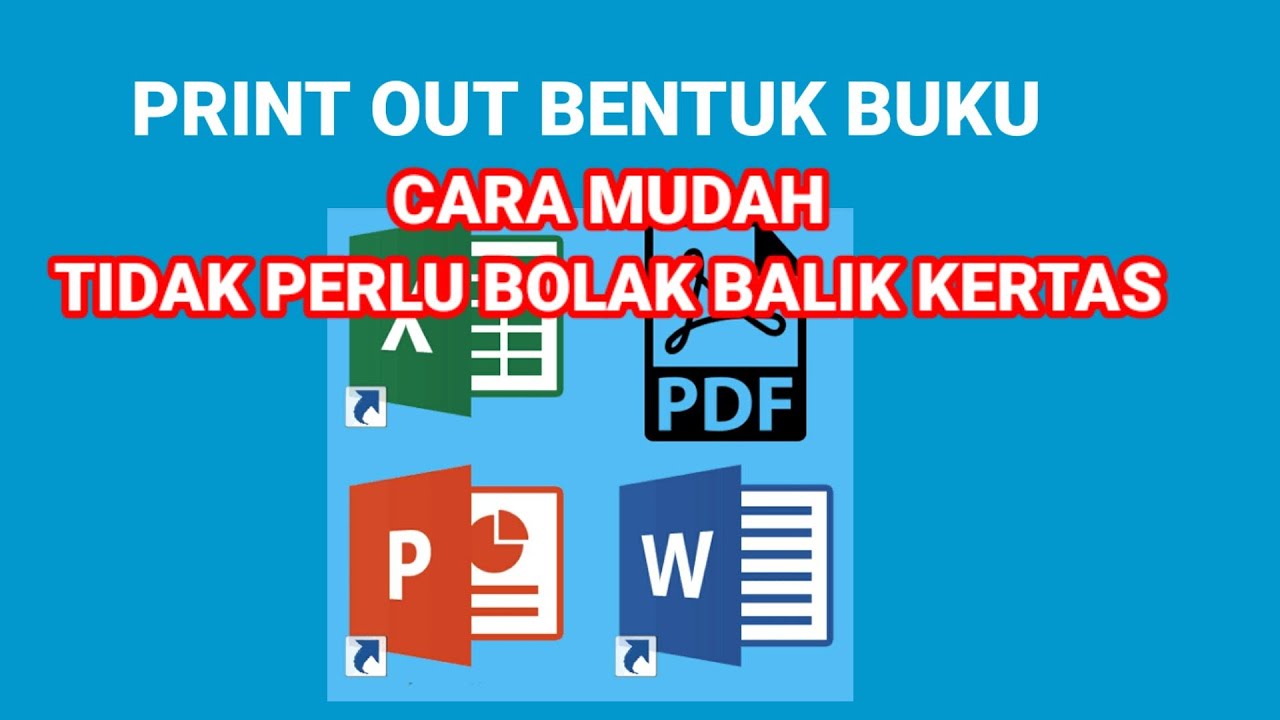 CARA PRINT OUT MENJADI BUKU MEMAKAI PRINTER CANON