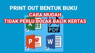 CARA PRINT OUT MENJADI BUKU MEMAKAI PRINTER CANON