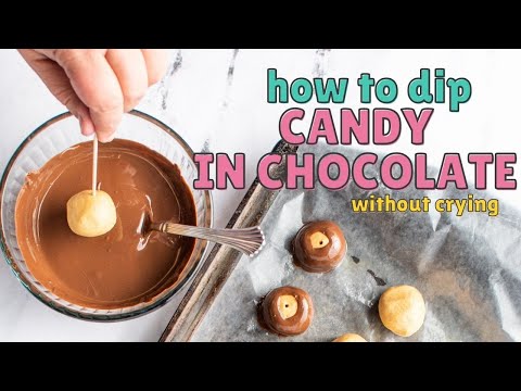How To Dip Truffles & Candy {without crying}