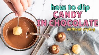 How To Dip Truffles & Candy {without crying}