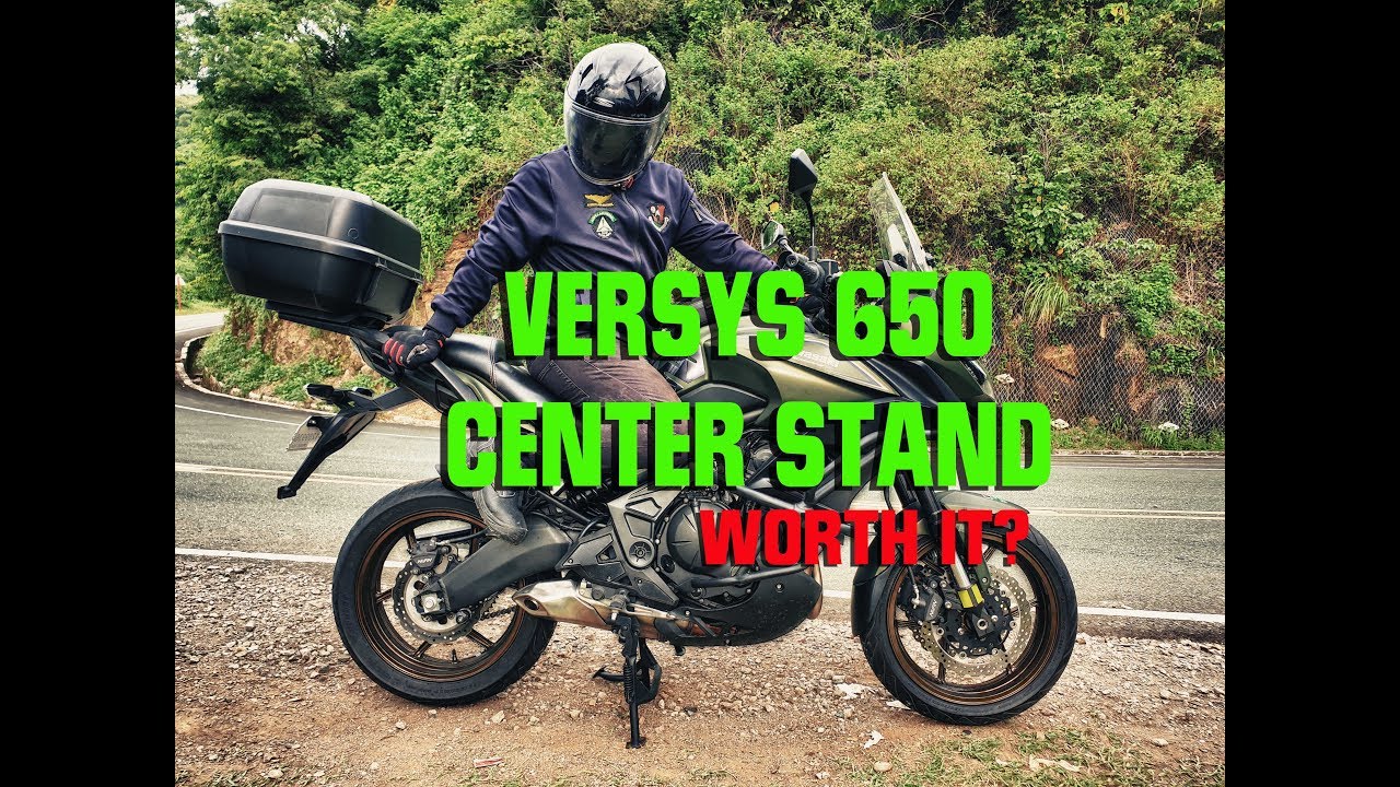 Versys 650 Center Stand installation 2019 YouTube