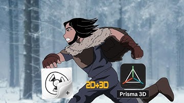 I Animated Anime using both prisma3d and flipaclip #trending #anime #tutorial