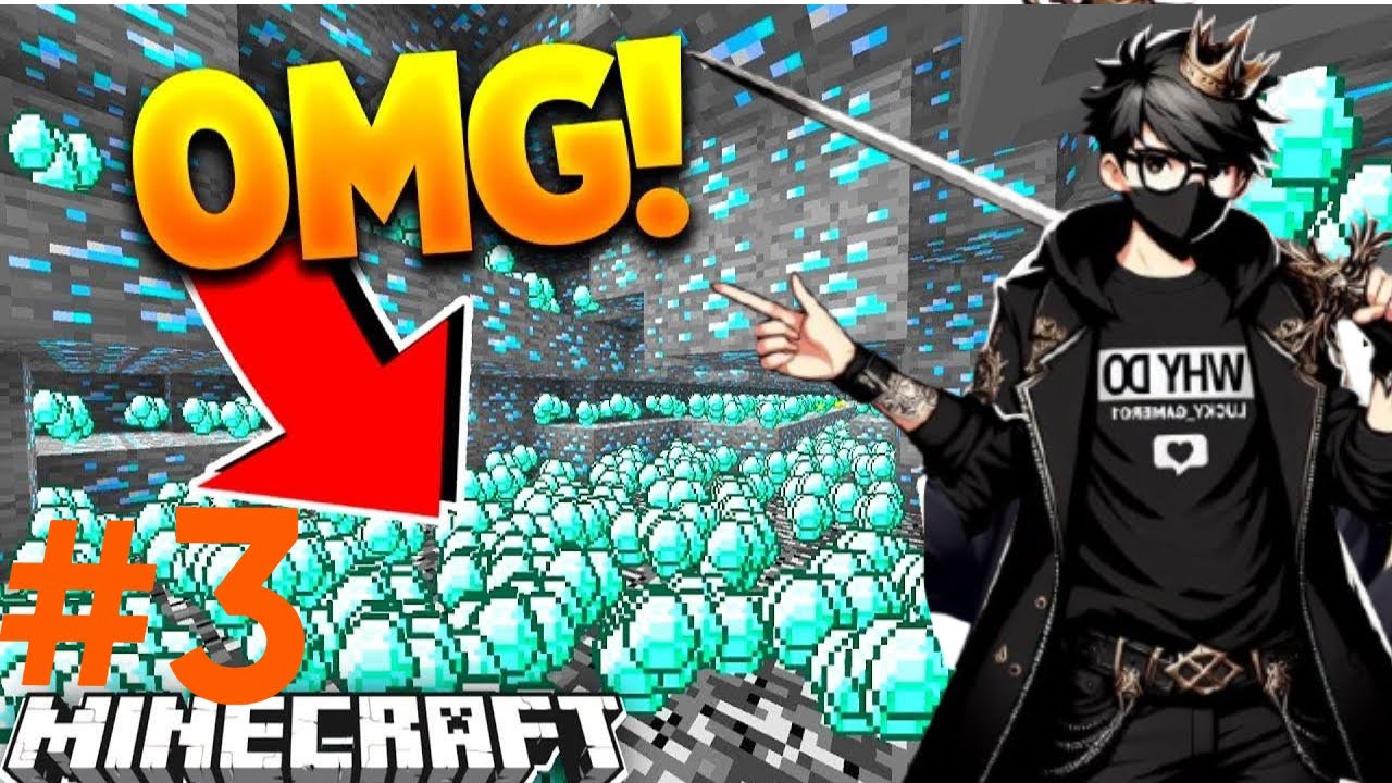 I found Diamonds In Dangerous Caves | Minecraft Survival Series #3 ...