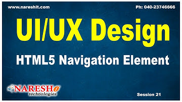 Session:21 | HTML5 Navigation Element | UI/UX Tutorial | UI Technologies Training
