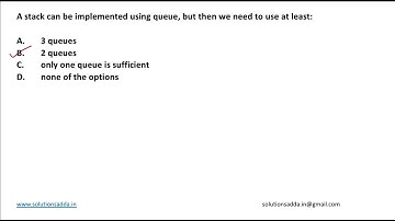 NIC-NIELIT STA 2020 | DS | STACK | QUEUE | NIC TEST SERIES | SOLUTIONS ADDA | EXPLAINED BY ANSHUMAN