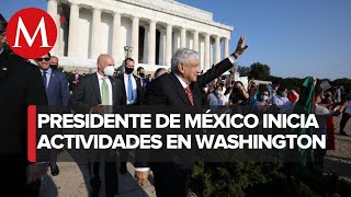 AMLO inicia actividades en Estados Unidos