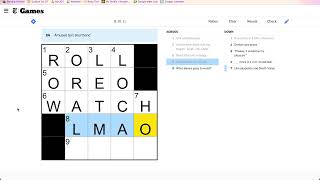 NYT mini February 03, 2025 any% [0:14]