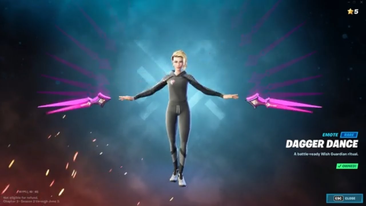 Fortnite - Dagger Dance Emote - Rare