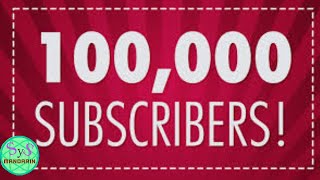 100,000 subscribers! Thank you!