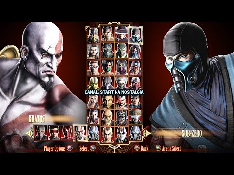 Mortal Kombat Komplete Edition PS3 - LISTA TODOS PERSONAGENS / ALL  CHARACTERS COSTUMES 