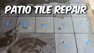 Patio tile repair