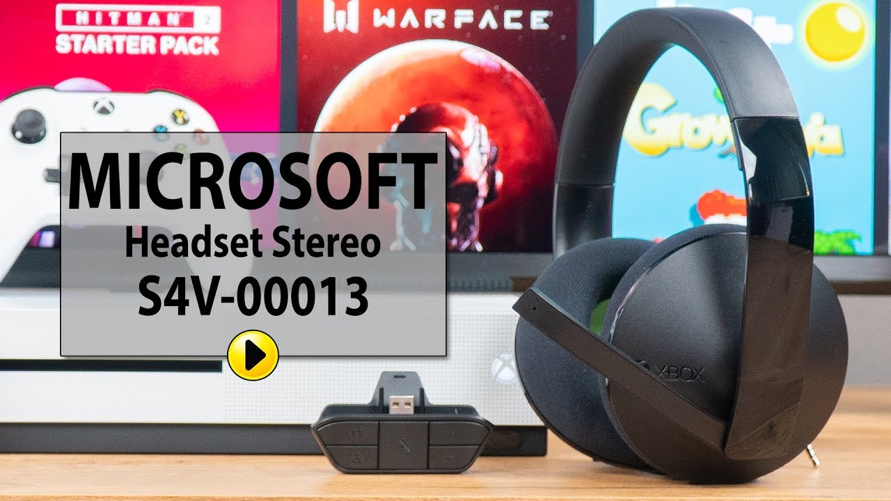 Słuchawki MICROSOFT Headset Stereo S4V00013 YouTube