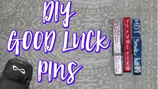 DIY Good Luck Cheer Pins