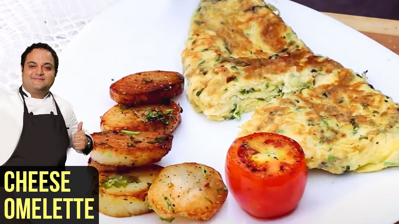 Cheese Omelette Recipe  | How To Make Cheese Omelette & Cilantro Potatoes Recipe | Breakfast Recipe | Get Curried