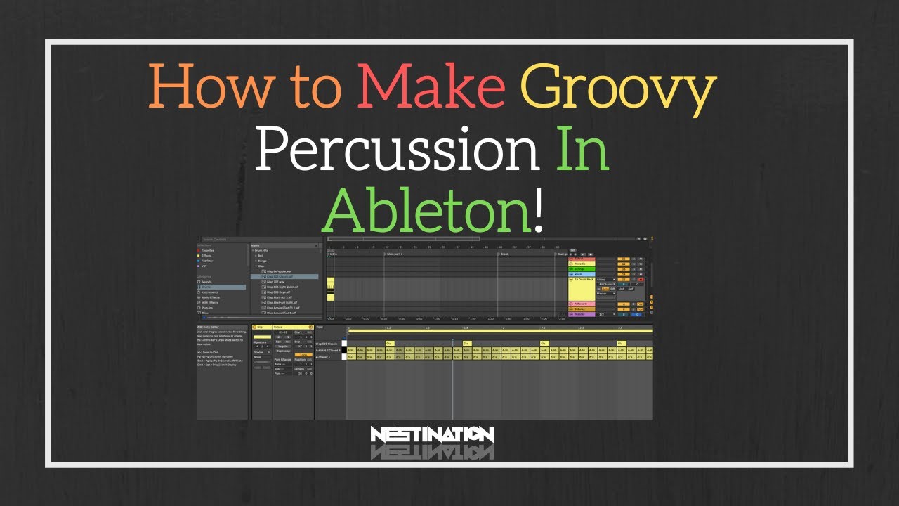 How To Create Groovy Percussion In Ableton Studio Sessions YouTube