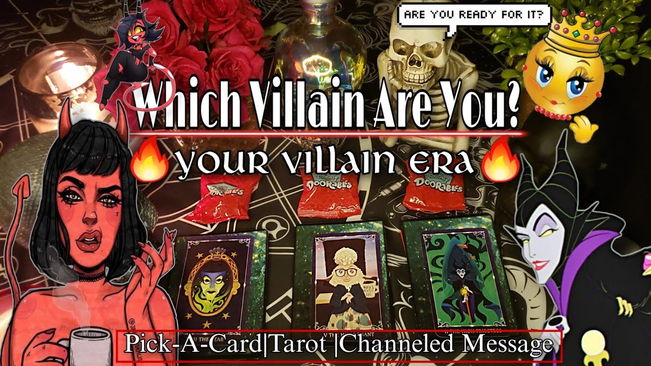 🔥Your VILLAIN ERA🔥Which Villain Are YOU?🧿💋😲🎯⚡ Pick-A-Card🔮🧿|Tarot Reading|Channeled Message