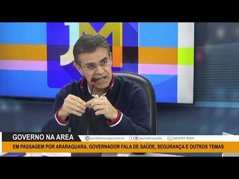 Em passagem por Araraquara, governador Rodrigo Garcia fala de saúde, segurança e outros temas