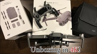 In Depth DJI Mavic Pro 2 Fly More Combo Kit Unboxing and Comparison to Mavic Pro 1 in 4K!