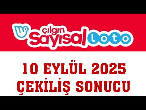 Çılgın Sayısal Loto Çekiliş Sonuçları 10 Eylül 2025 