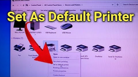 How To Set As Default Printer in Windows 10