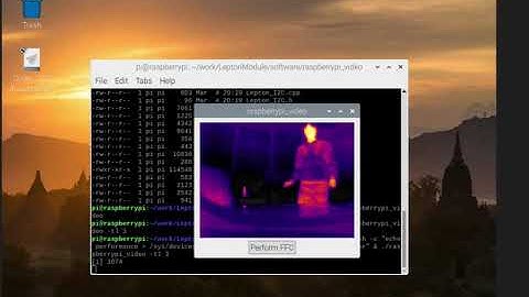 Raspberry pi 4 + Lepton3.5 Test (dark)