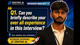 AI Internship Experience at Zenthic AI | 7-Month Learning Journey | Student Testimonial