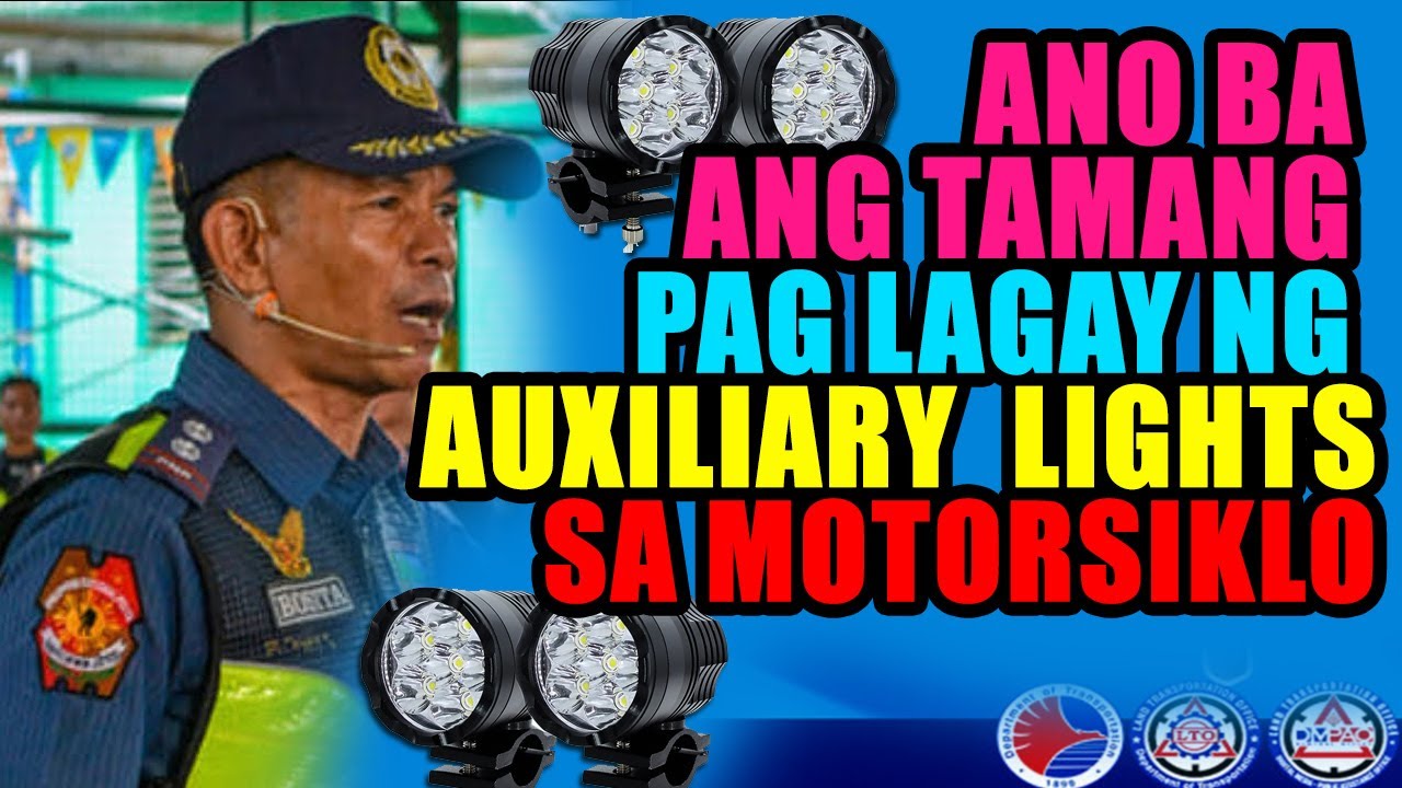Col Bosita nagbigay tulong sa Rider dahil hindi nakapag rehistro ng motor dahil sa Auxiliary Light