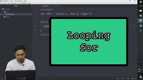 6.6 Perulangan/looping dengan For | Dasar Javascript