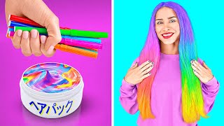 虹色のクールなライフハック || 123 GO Like!が贈る女子用！カラフルなライフハックとDIYのアイデア