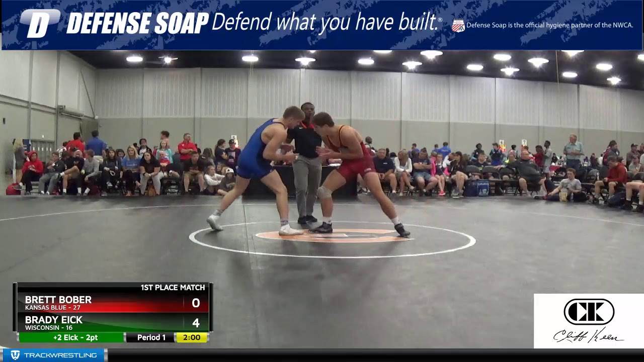 Mat 11 182 Brett Bober Kansas Blue Vs Brady Eick Wisconsin