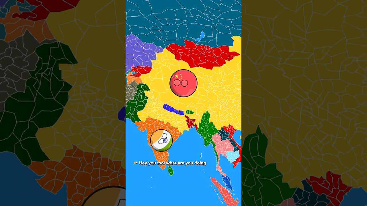 China 🇨🇳 attacked India 🇮🇳 and then this happened🫨countryballs 