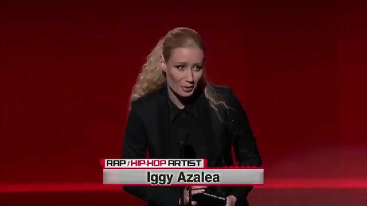 Iggy Azalea Wins Favorite Rap/Hip-Hop Artist - AMA 2014 - YouTube
