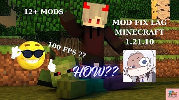 MOD FIX LAG 1.21.10 MINECRAFT JAVA POJAVLAUCHER TLAUCHER #minecraft #fixlag #mod #minecraftjava