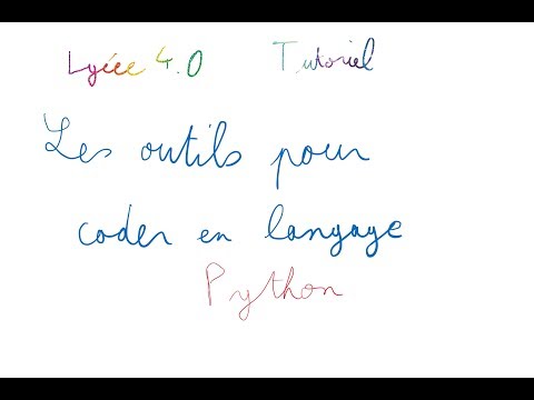 Lycée 4.0 Installer un logiciel pour coder en python