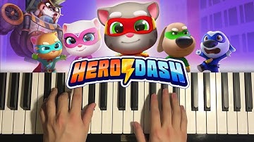 How To Play - Talking Tom Hero Dash - Menu Music (Piano Tutorial Lesson)