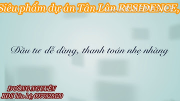 Khu Đô Thị mới ven sông Tân Lân RESIDENCE, cập nhật cơ sở hạ tầng công viên Hoa Sen 13/7/2020