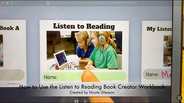 How to Use the Listen to Reading Book Creator Template: Book Creator iPad App
